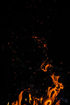 Detail of a flames