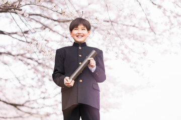 中学生 春