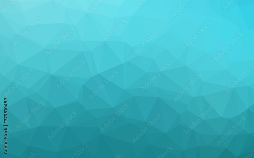 Poster light blue vector shining triangular background. glitter abstract illustration with an elegant desig