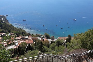 Taormina &ndash; Scorcio panoramico dalla Via Crucis