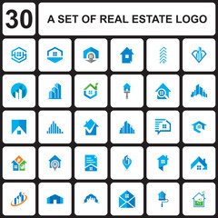 A Set Of Building Vector , A Set Of Real Estate Logo