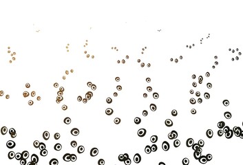 Light Yellow, Orange vector texture with disks.