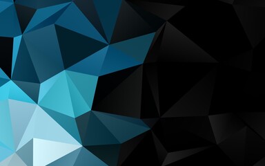 Light BLUE vector low poly texture. A sample with polygonal shapes. New texture for your design.