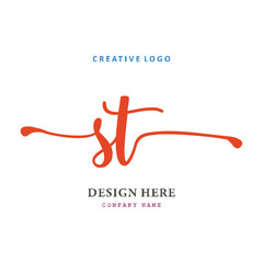 pharmacy logo letter STis simple, easy to understand and authoritative