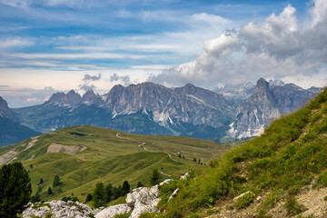 Dolomites Mountains, Passo Valparola, Cortina d'Ampezzo, Belluno in Italy