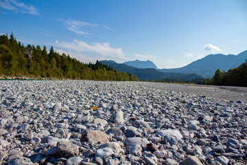 Lech in Tirol Fluss Berge Alpen 