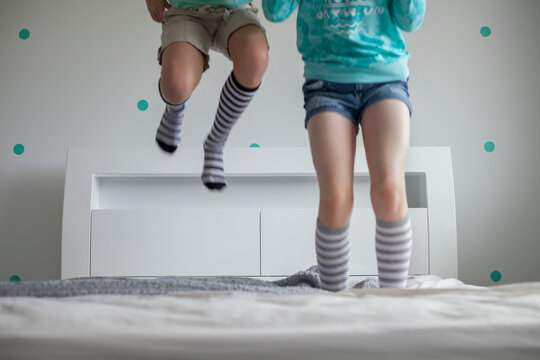 Jumping on the bed