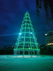 christmas tree at night