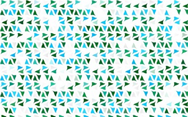 Light Blue, Green vector texture in triangular style. Abstract gradient illustration with triangles. Template for wallpapers.