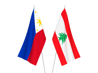 Philippines and Lebanon flags