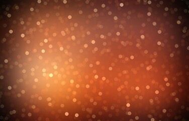 Orange sparkling bokeh festive background. Dark vignette.