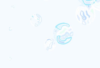 Light Green, Yellow vector template with circles.