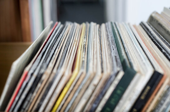 Collection of vintage vinyl records