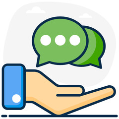 
Guidance offered with regard to prudent future action, advice flat icon 
