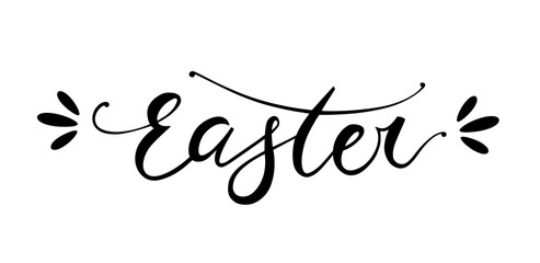 Hand-drawn Easter lettering for greeeting card