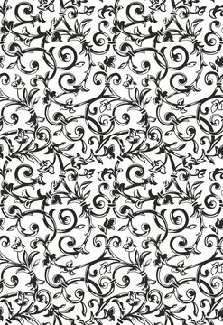 Vector seamless floral pattern. Rich ornament, seamless pattern for wallpapers, textile, wrapping, wedding invitation
