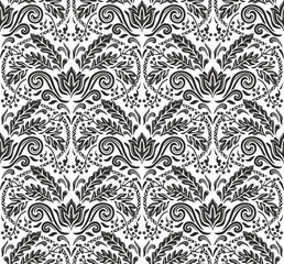 Rich ornament, Seamless floral pattern. Royal victorian seamless pattern for wallpapers, textile, wrapping, wedding invitation.
