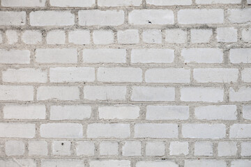 Obraz premium White bricks in the wall of the house