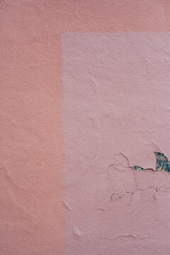 Two shades of Pink Paint on Wall