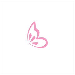 Butterfly logo design silhouette icon vector