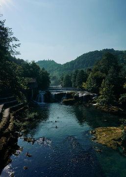 Beautiful waterfalls of river Una