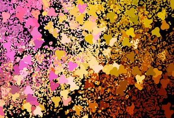 Dark Multicolor vector pattern with random forms.