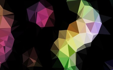 Light Multicolor, Rainbow vector abstract polygonal cover. Brand new colorful illustration in with gradient. Completely new design for your business.