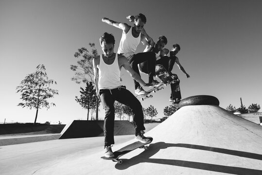 Skateboard Air Timelapse