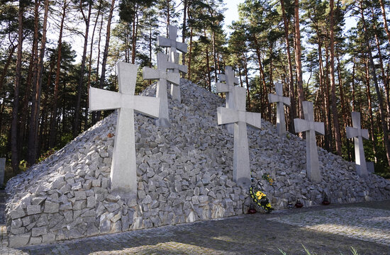 Memorial to the executed Poles in 1940 near the city of Kiev