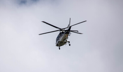 Fototapeta na wymiar a nice shot of helicopter in flight