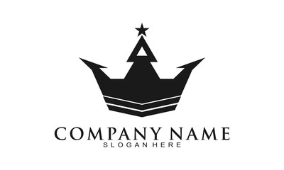 Crown for king illustration logo