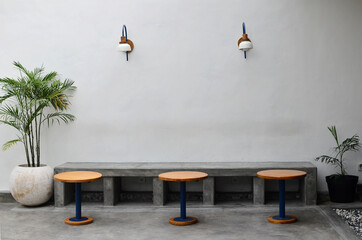 minimalist coffee shop tables and chairs