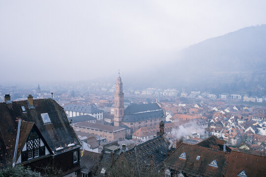 Heidelberg in Fog