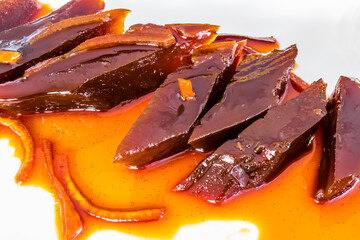 confiture de papaye sauce agrumes, île de la Réunion 