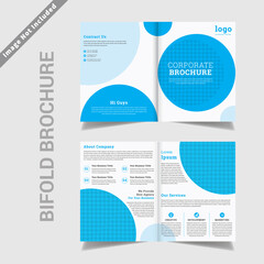 Business Bifold brochure Design Print template