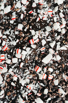 Peppermint Dark Chocolate Bark Texture