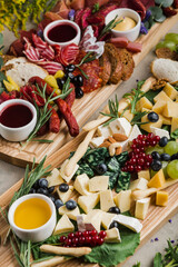 assortment of different sausages and meats