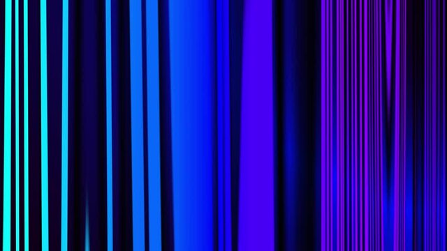 vertical lines of different colors and shades change thickness and location, creating a mesmerizing picture