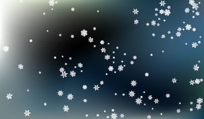 Silver Snowflake Panoramic Vector Gray 