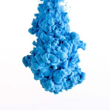 Colorful paint in water