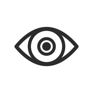 Eye Symbol - Vector Silhouette