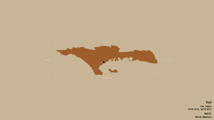 Sud - Haiti. Bounding box. Pattern