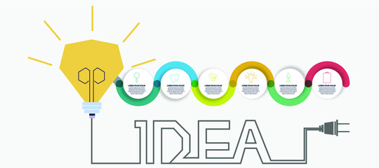  Illustration Business Graphic design  modern think analyze to success in Pattern various  Idea and concept design.