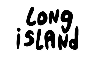 Names of alcoholic drinks. Handwritten lettering text isolated on white backgroud. Template for bar menu, poster or banner. Simple typographic design