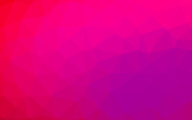 Light Purple, Pink vector abstract polygonal cover. A vague abstract illustration with gradient. Elegant pattern for a brand book.