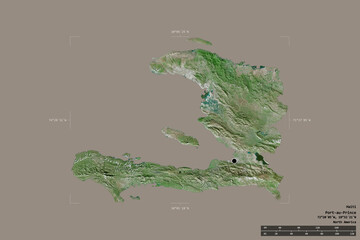 Regional division of Haiti. Satellite