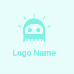 Obraz premium logo letter D smile 