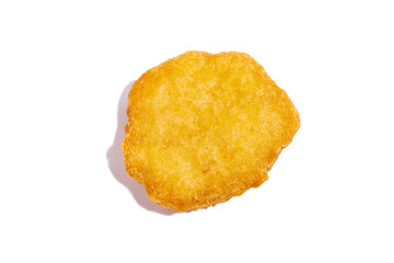 Chicken nuggets isolated on white background