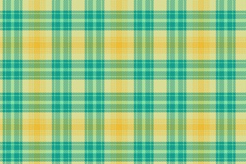 green sea on yellow colors tartan traditional clan ornament repeatable pattern, textile texture from plaid, tablecloths, shirts, clothes, dresses, bedding, blankets