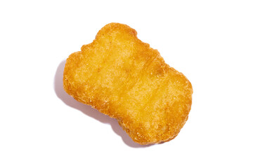 Chicken nuggets isolated on white background